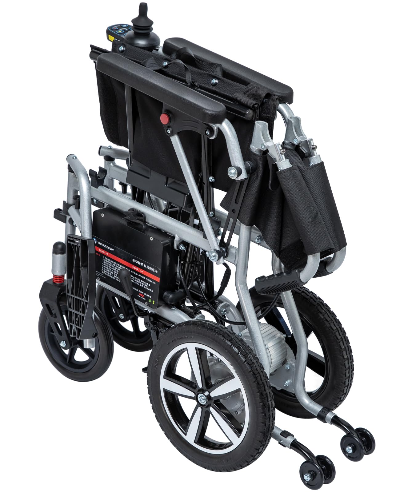 Ultra Lightweight Foldable Electric Wheelchair for Adults, 33 lb Portable Power Chair